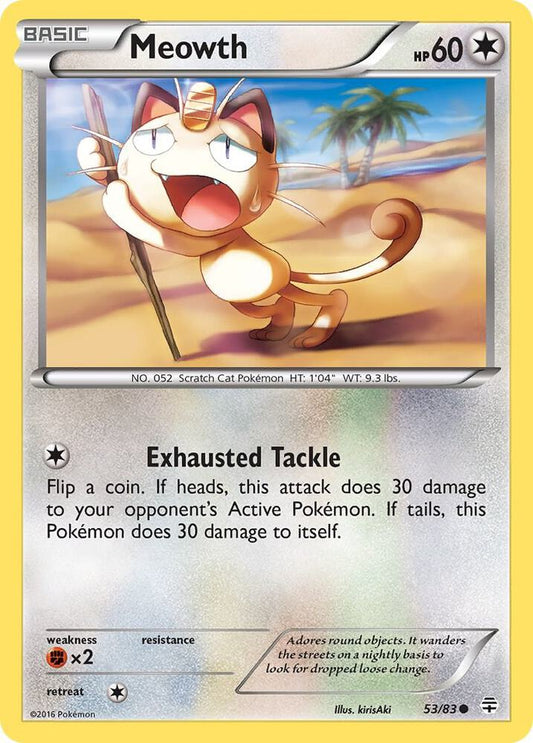 Pokemon Meowth 53/83 Generations