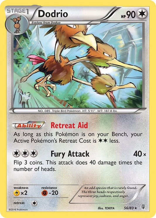 Pokemon Dodrio 56/83 Generations
