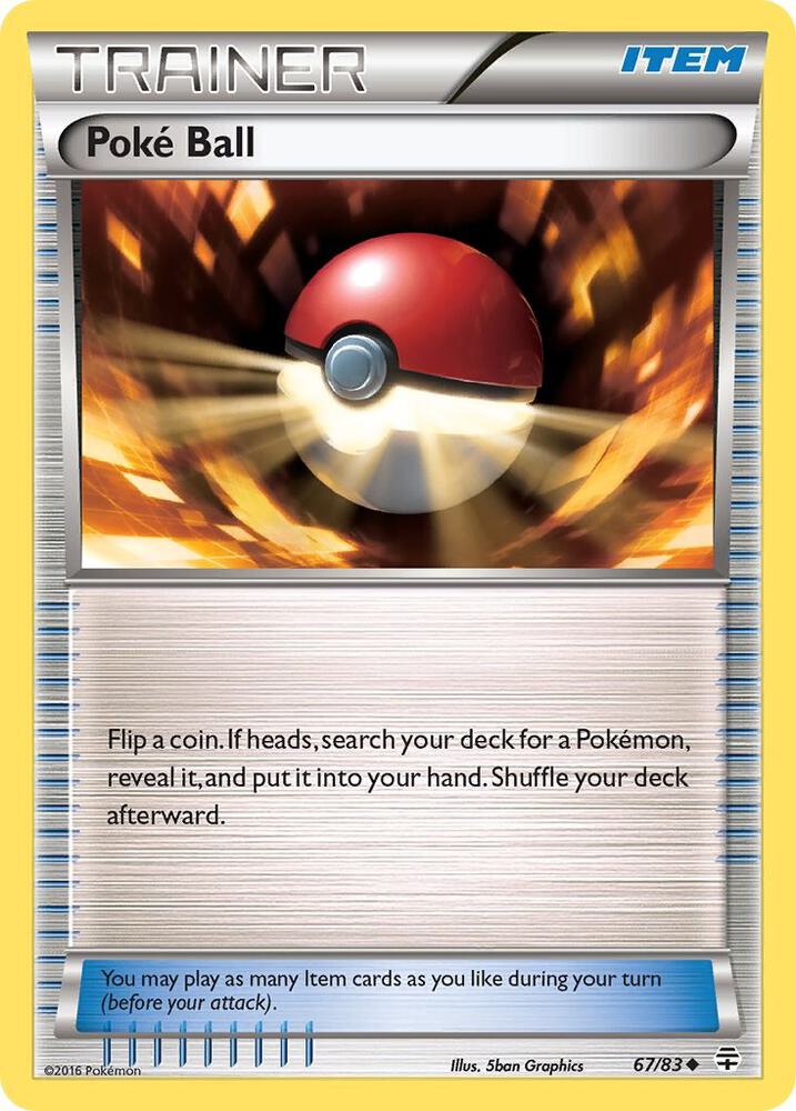 Pokemon Poké Ball 67/83 Generations