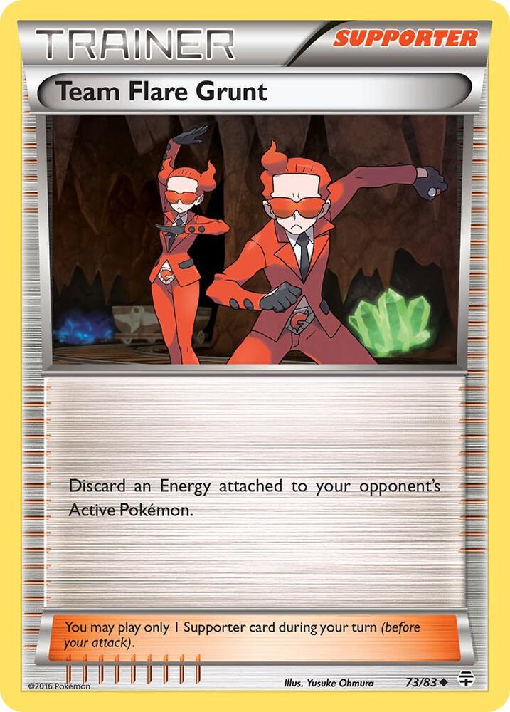 Pokemon Team Flare Grunt 73/83 Generations