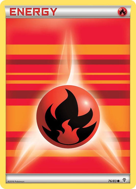 Pokemon Fire Energy 76/83 Generations