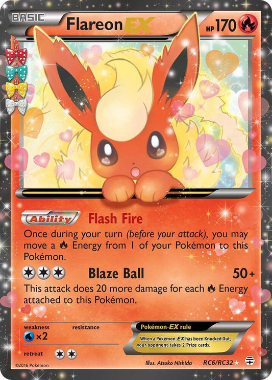 Pokemon Flareon EX RC6/RC32 Generations