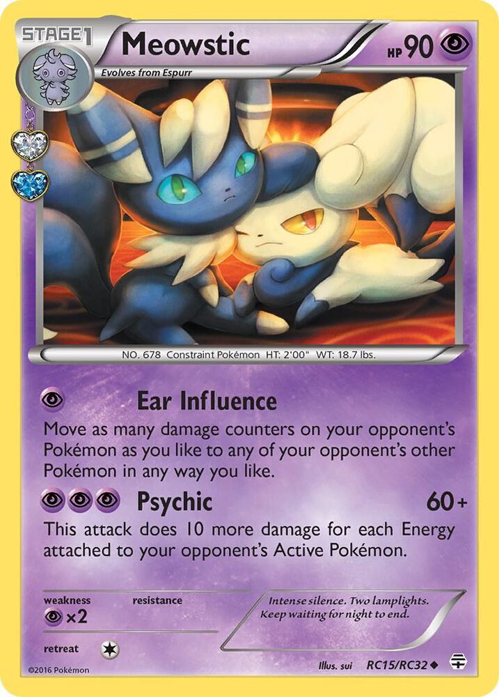 Pokemon Meowstic RC15/RC32 Generations