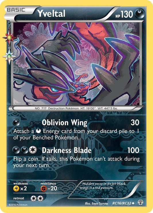 Pokemon Yveltal RC16/RC32 Generations