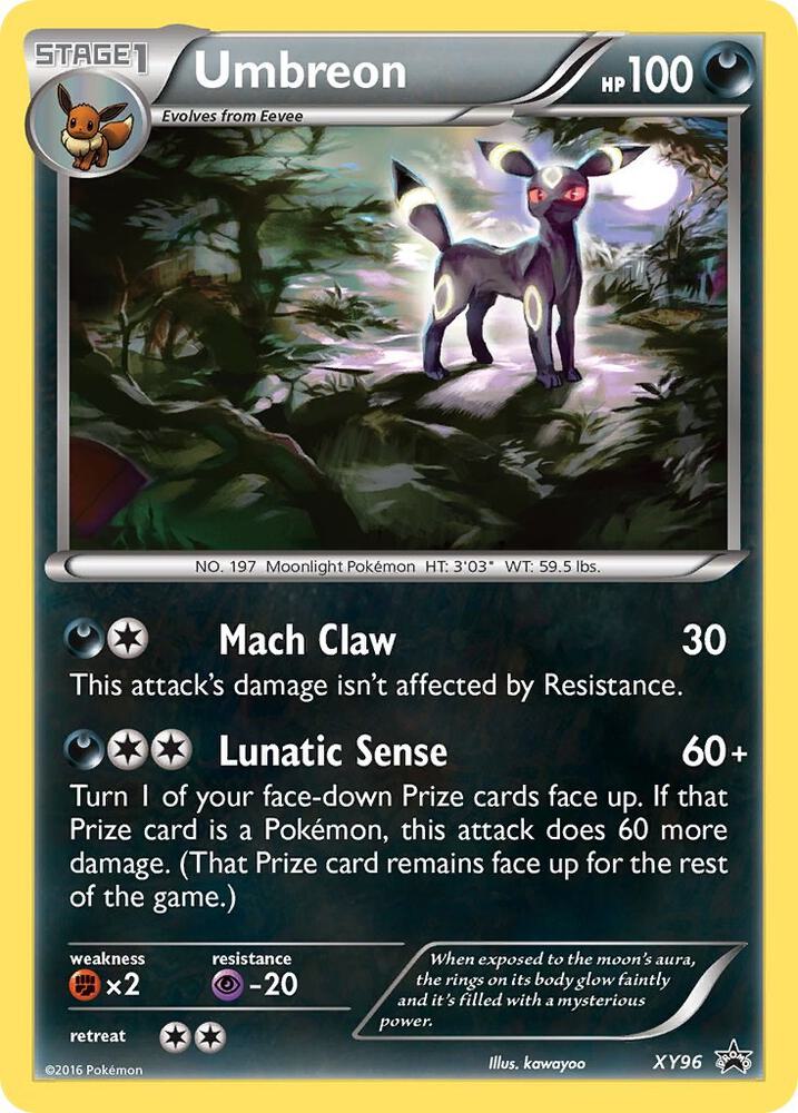 Pokemon Umbreon XY96 XY Black Star Promos