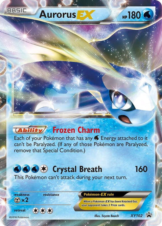 Pokemon Aurorus EX XY102 XY Black Star Promos