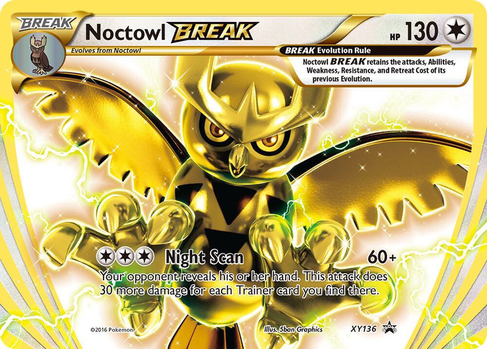 Pokemon Noctowl BREAK XY136 XY Black Star Promos