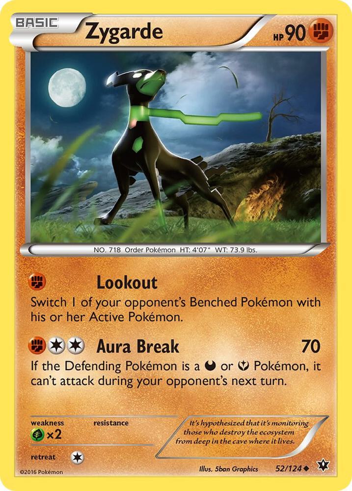 Pokemon Zygarde 52/124 Fates Collide