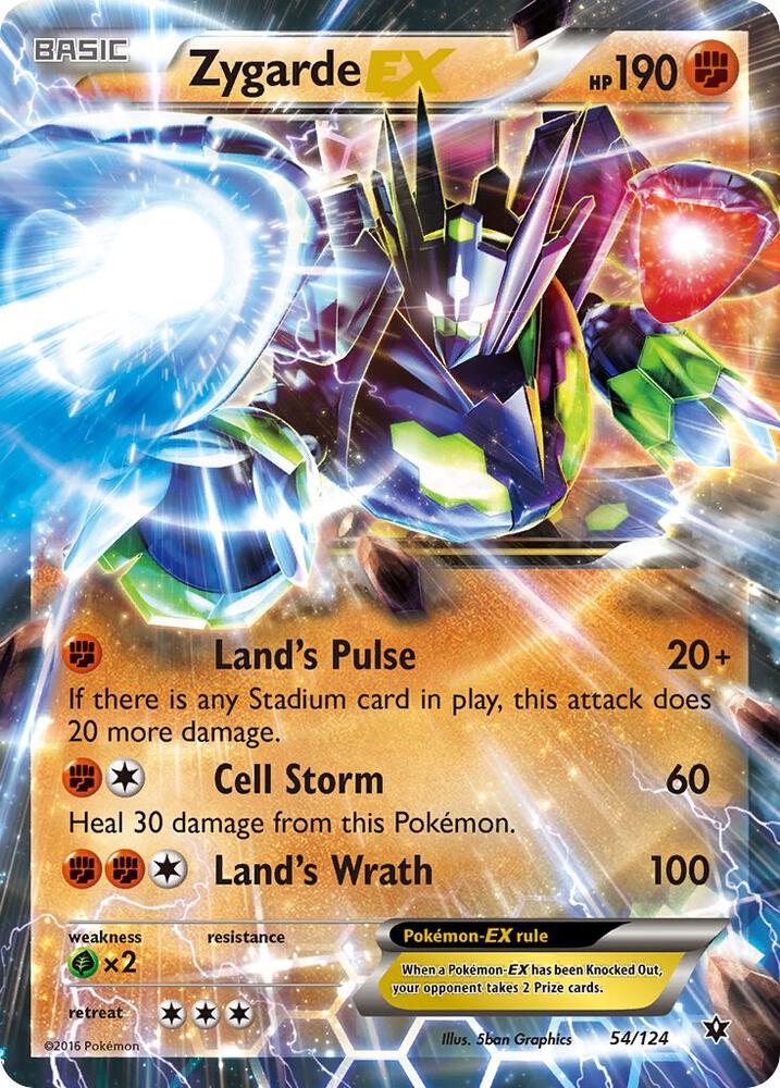 Pokemon Zygarde EX 54/124 Fates Collide