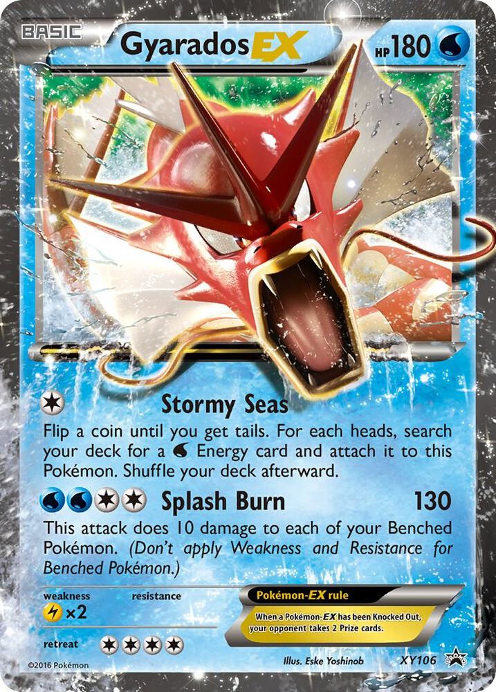 Pokemon Gyarados EX XY106 XY Black Star Promos