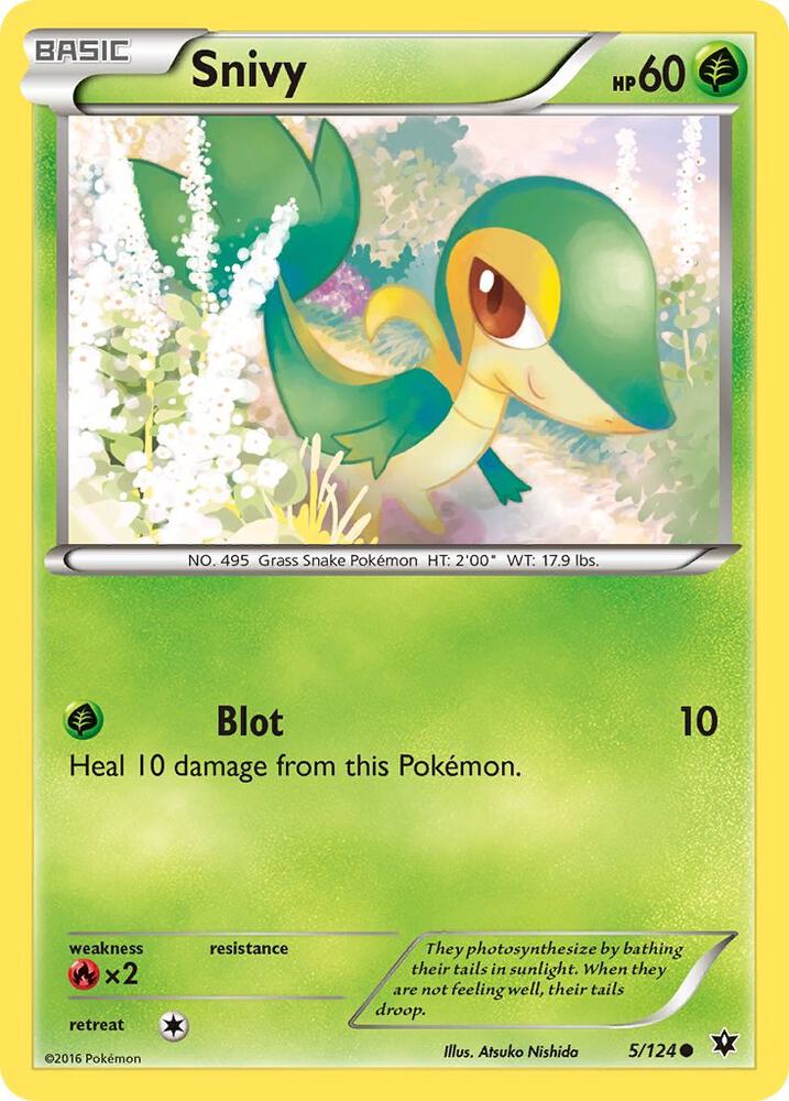 Pokemon Snivy 5/124 Fates Collide