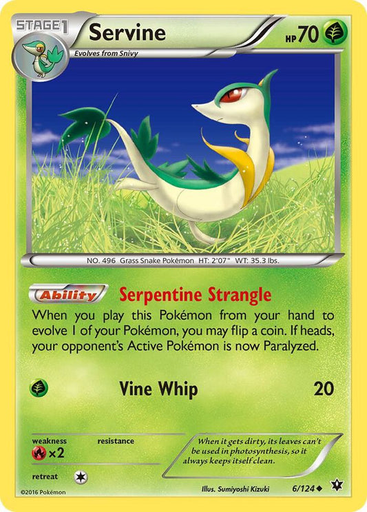 Pokemon Servine 6/124 Fates Collide