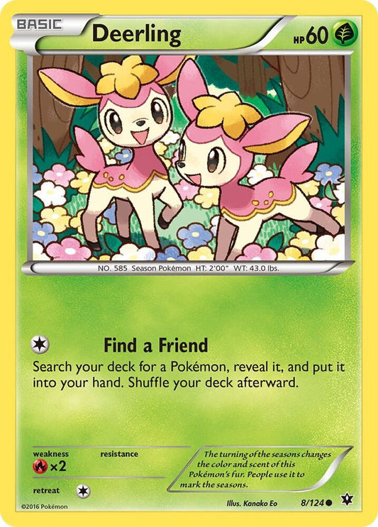 Pokemon Deerling 8/124 Fates Collide
