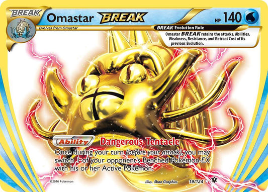 Pokemon Omastar BREAK 19/124 Fates Collide
