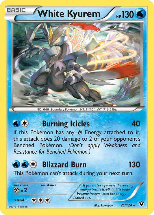 Pokemon White Kyurem 21/124 Fates Collide