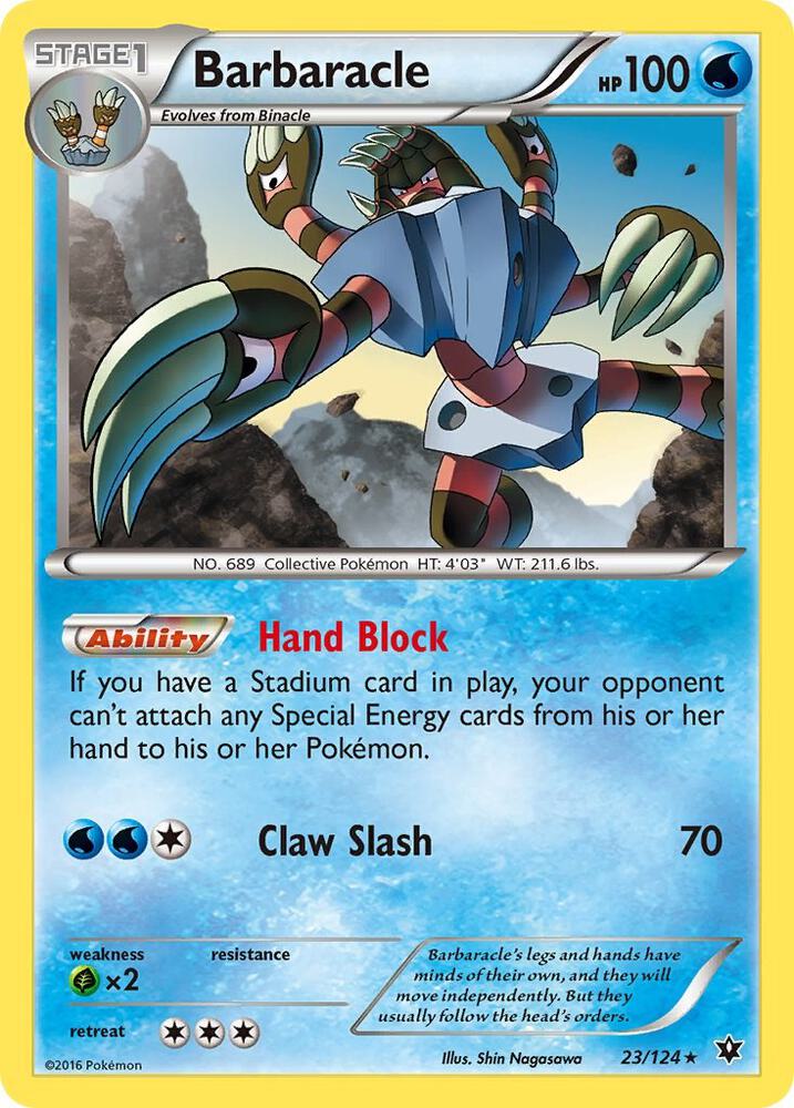 Pokemon Barbaracle 23/124 Fates Collide