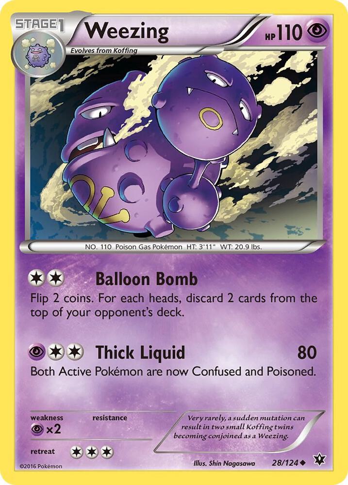 Pokemon Weezing 28/124 Fates Collide