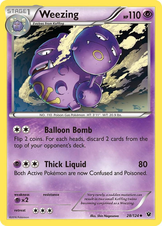 Pokemon Weezing 28/124 Fates Collide