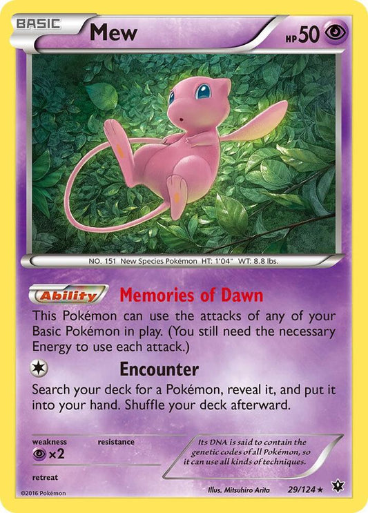 Pokemon Mew 29/124 Fates Collide