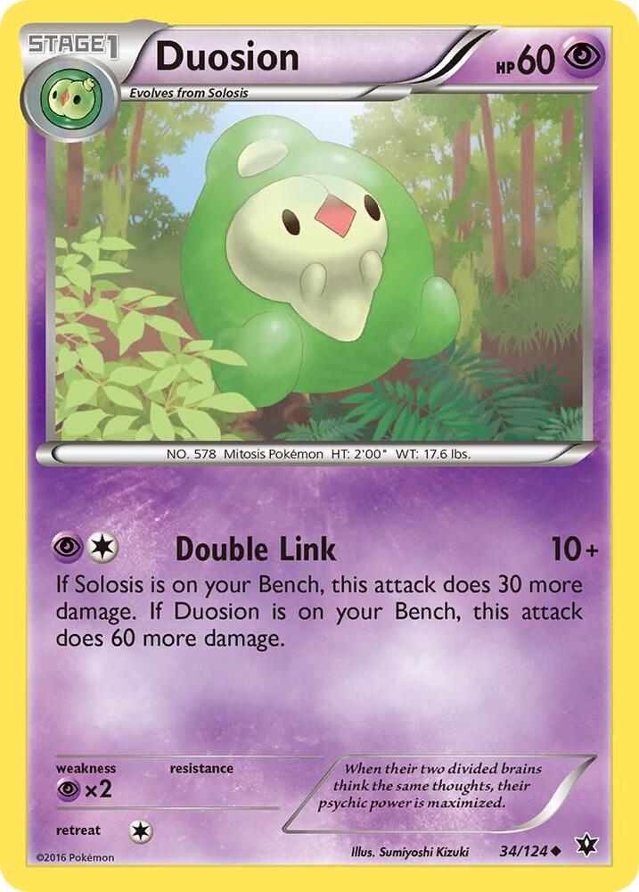 Pokemon Duosion 34/124 Fates Collide