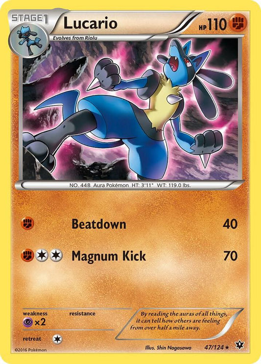 Pokemon Lucario 47/124 Fates Collide