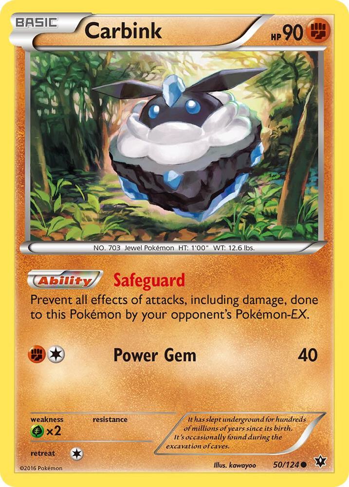 Pokemon Carbink 50/124 Fates Collide