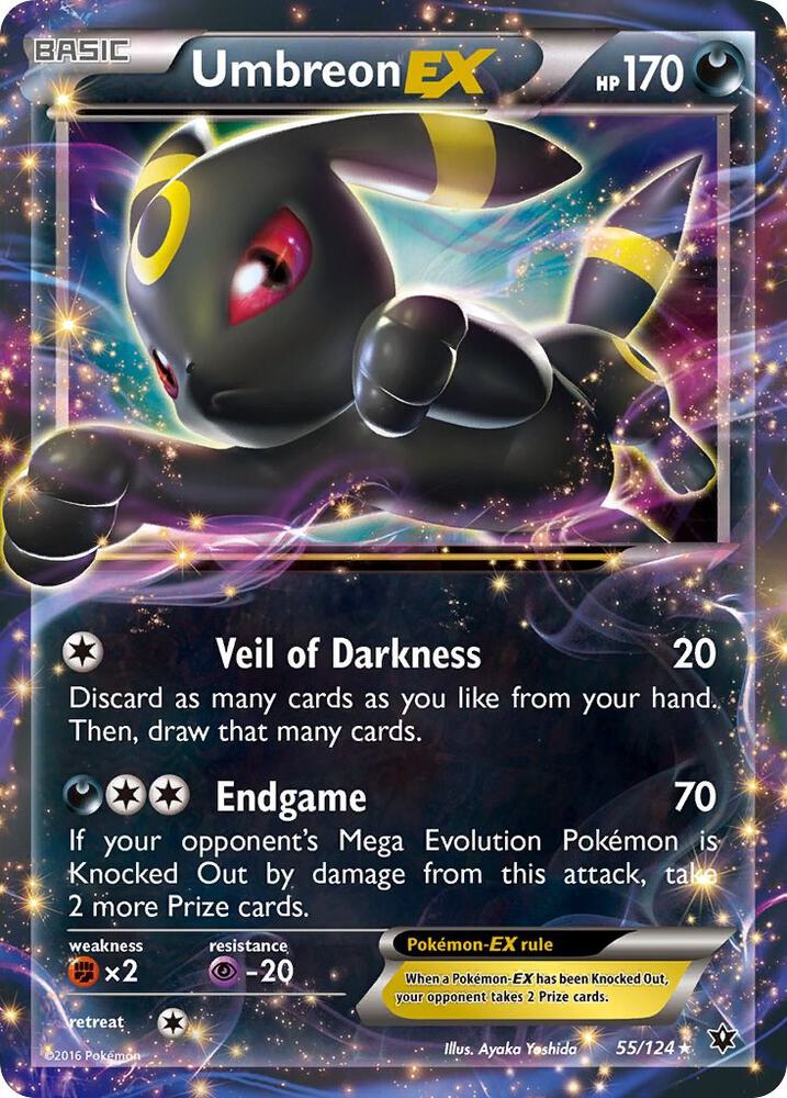 Pokemon Umbreon EX 55/124 Fates Collide