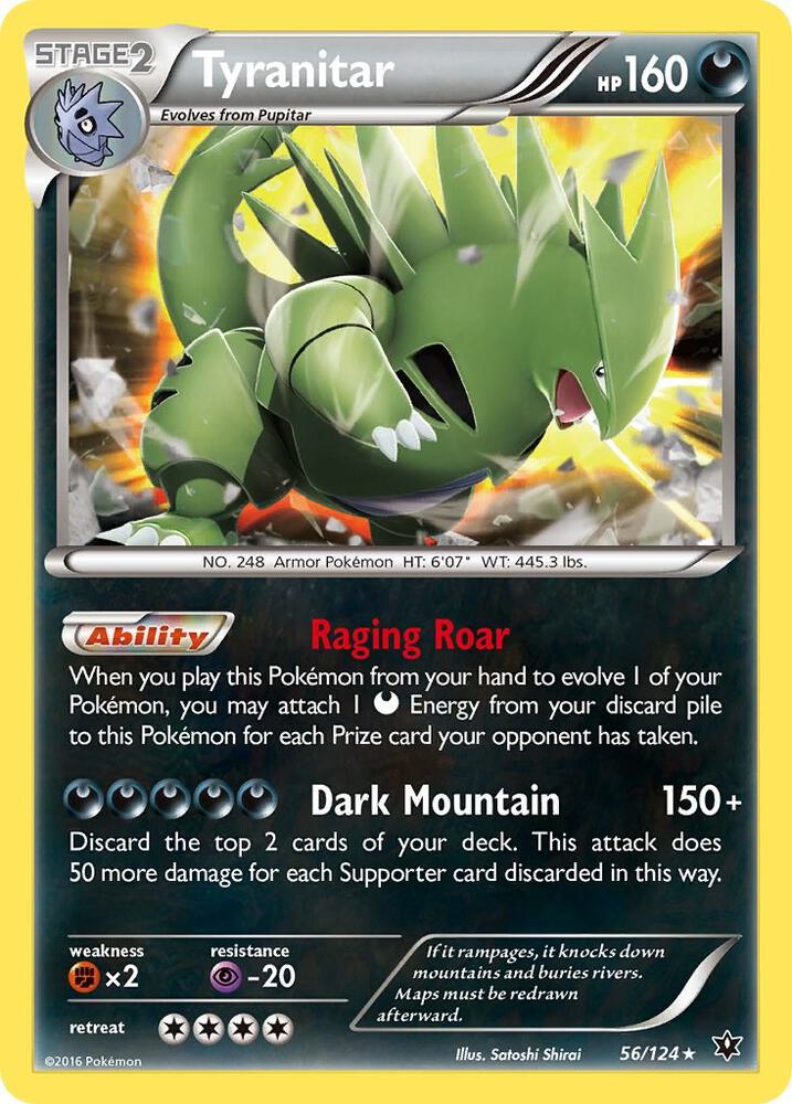 Pokemon Tyranitar 56/124 Fates Collide