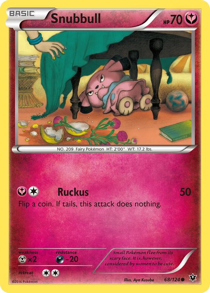 Pokemon Snubbull 68/124 Fates Collide