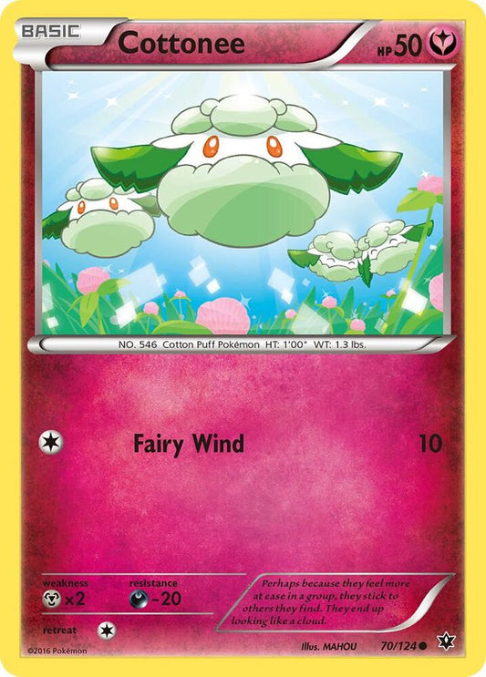 Pokemon Cottonee 70/124 Fates Collide