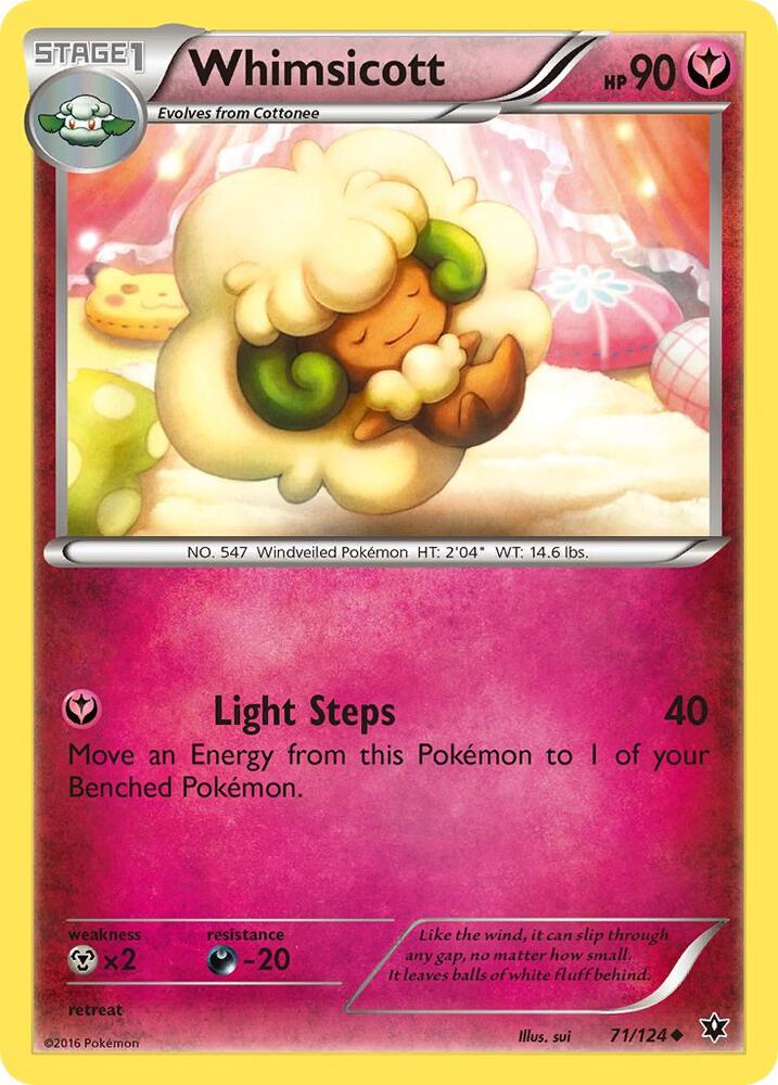 Pokemon Whimsicott 71/124 Fates Collide