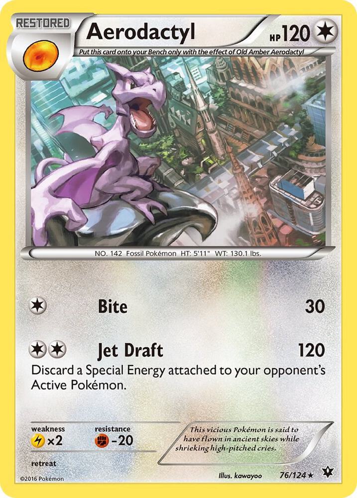 Pokemon Aerodactyl 76/124 Fates Collide