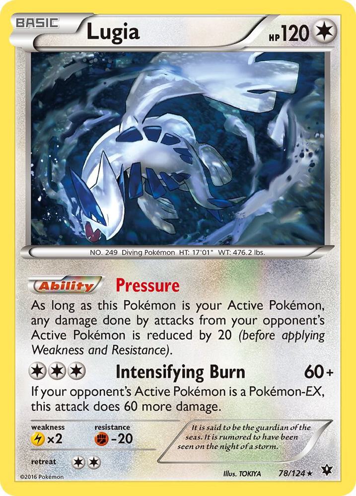 Pokemon Lugia 78/124 Fates Collide