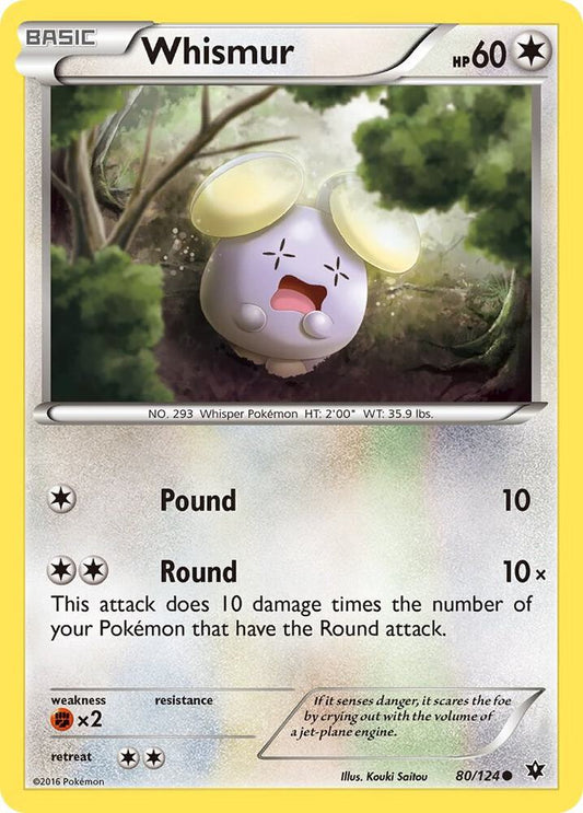 Pokemon Whismur 80/124 Fates Collide