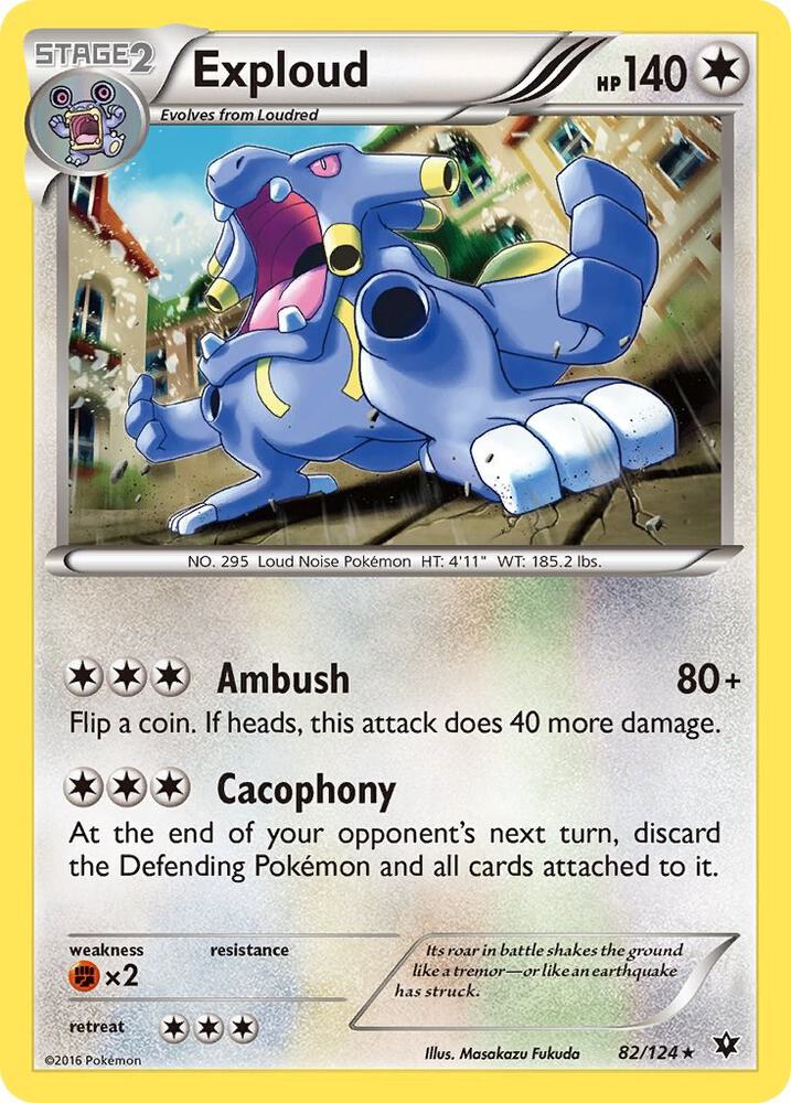Pokemon Exploud 82/124 Fates Collide
