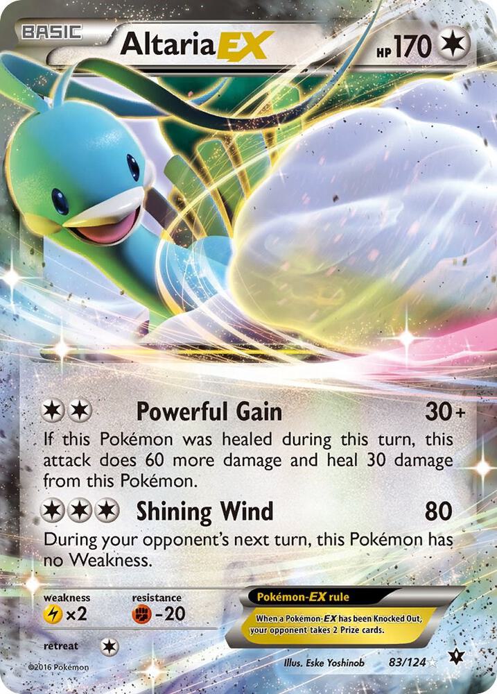 Pokemon Altaria EX 83/124 Fates Collide