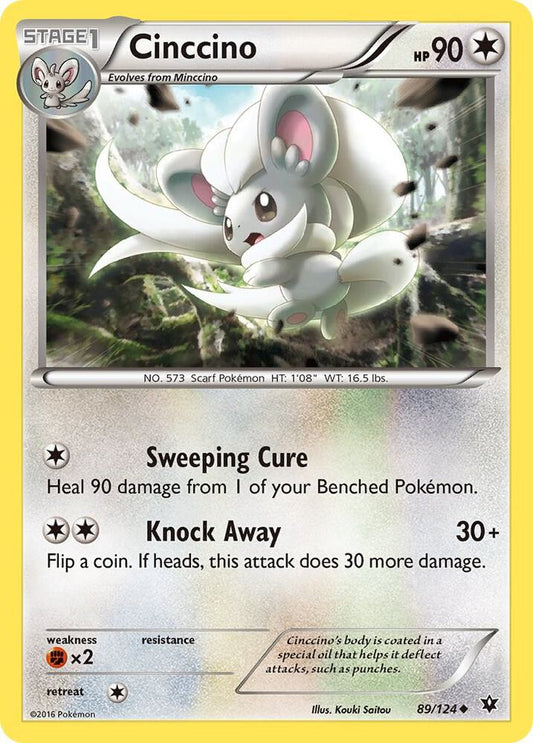 Pokemon Cinccino 89/124 Fates Collide