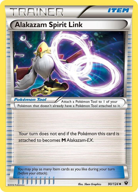 Pokemon Alakazam Spirit Link 90/124 Fates Collide