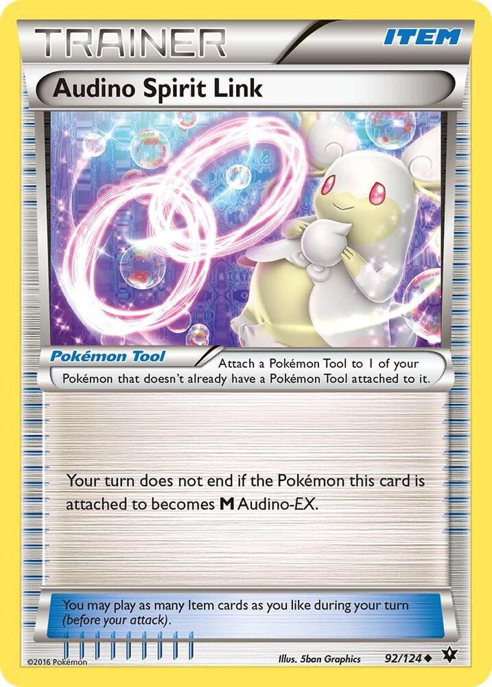 Pokemon Audino Spirit Link 92/124 Fates Collide
