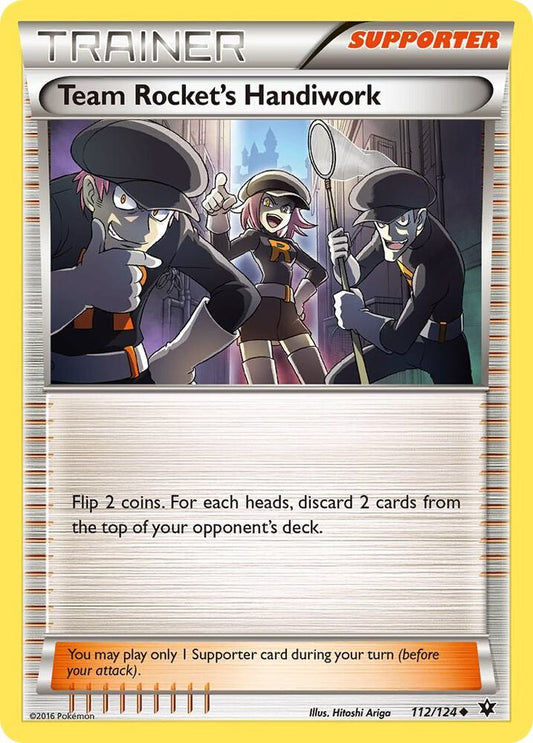 Pokemon Team Rocket's Handiwork 112/124 Fates Collide