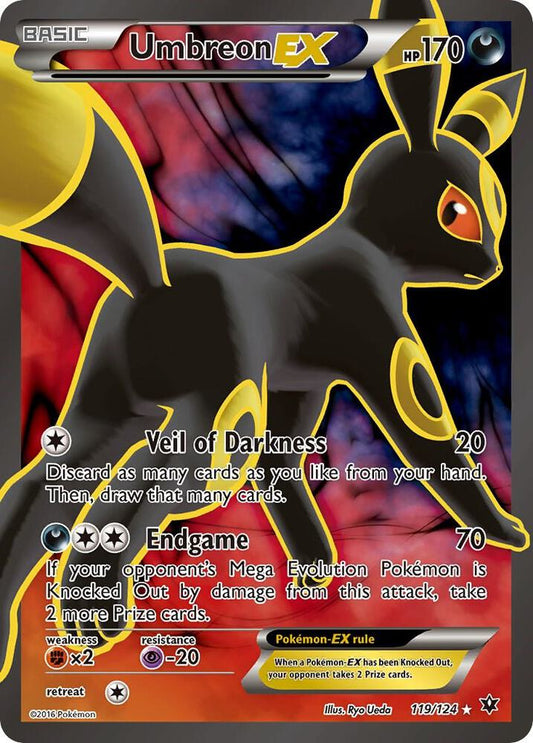 Pokemon Umbreon EX 119/124 Fates Collide