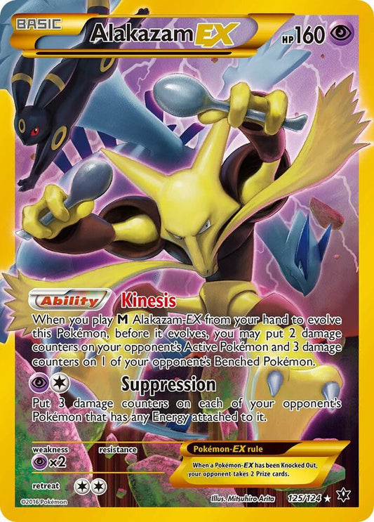 Pokemon Alakazam EX 125/124 Fates Collide