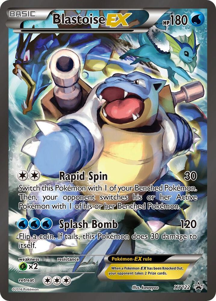 Pokemon Blastoise EX XY122 XY Black Star Promos