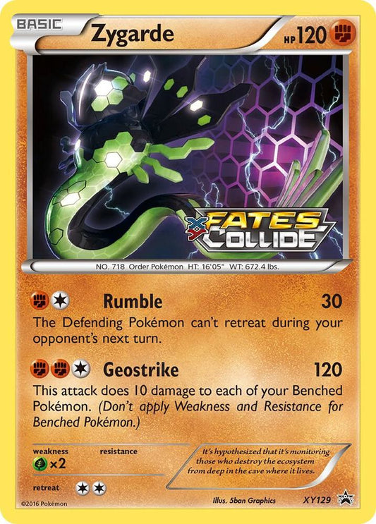 Pokemon Zygarde XY129 XY Black Star Promos