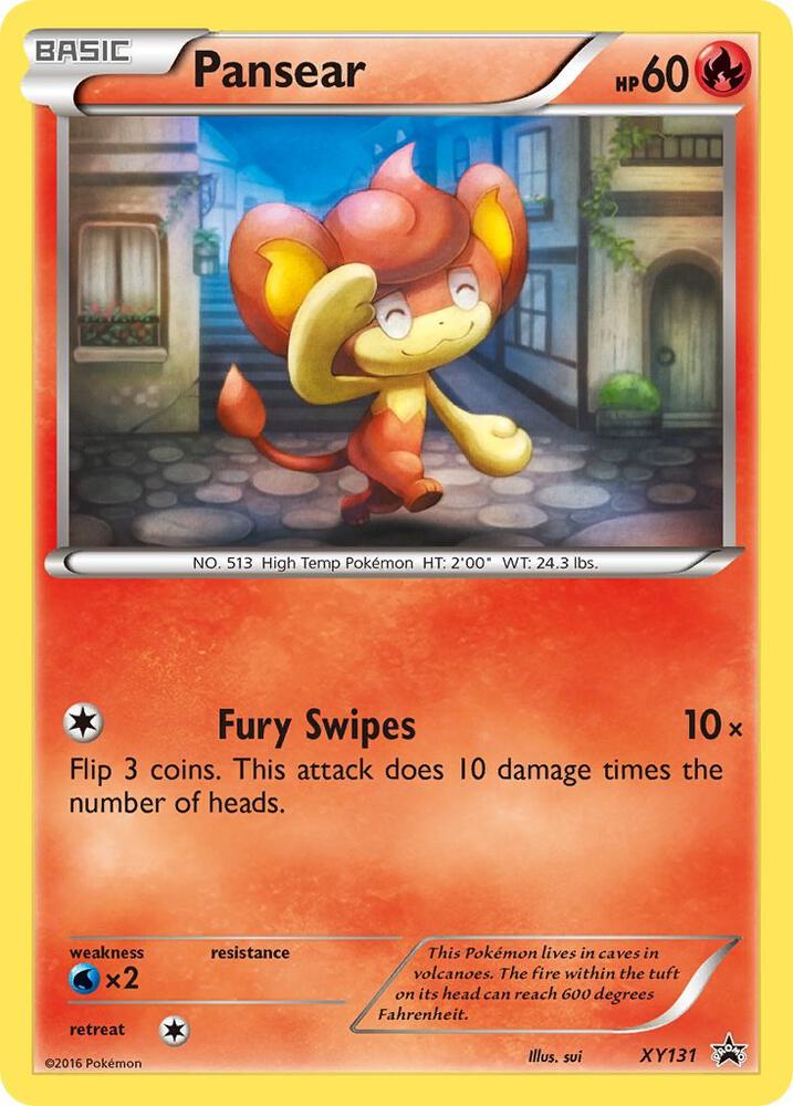 Pokemon Pansear XY131 XY Black Star Promos