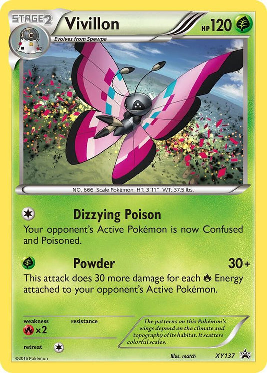 Pokemon Vivillon XY137 XY Black Star Promos