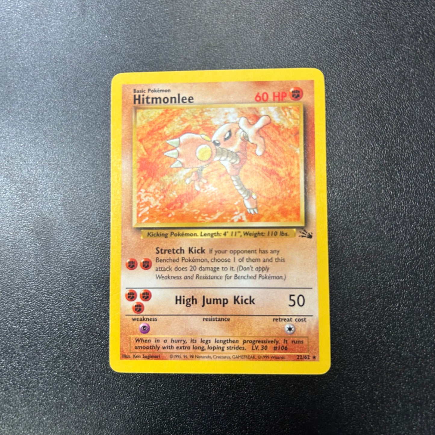 Pokemon TCG Fossil Hitmonlee 22/62