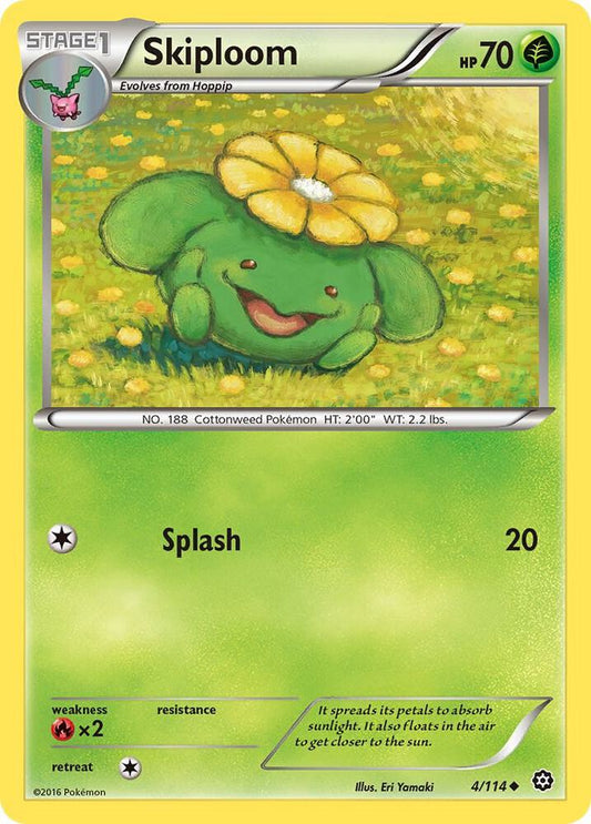 Pokemon Skiploom 4/114 Steam Siege