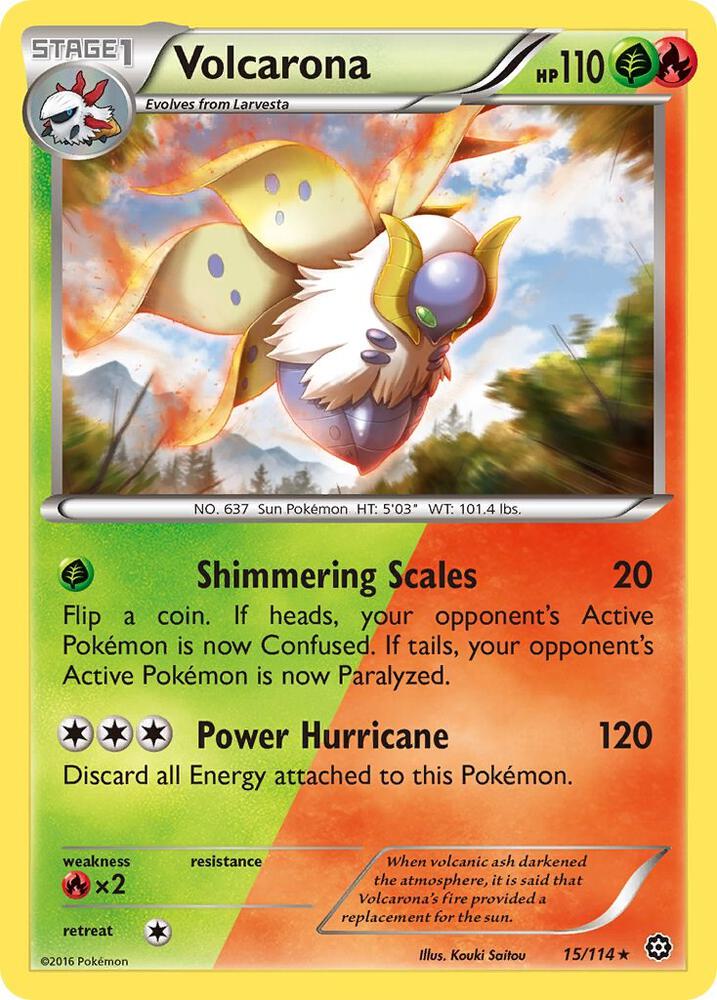 Pokemon Volcarona 15/114 Steam Siege