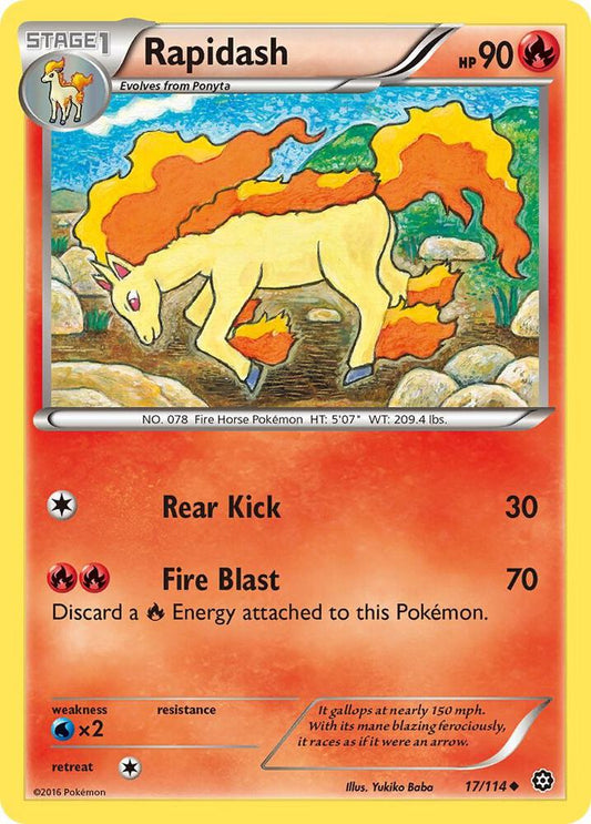 Pokemon Rapidash 17/114 Steam Siege